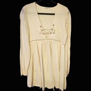 Somedays Lovin Cream Dress with Tassel Detail